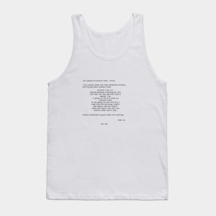 Psycho Screenplay Tank Top